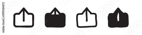 Share and Export Icon Set in Four Different Graphic Styles