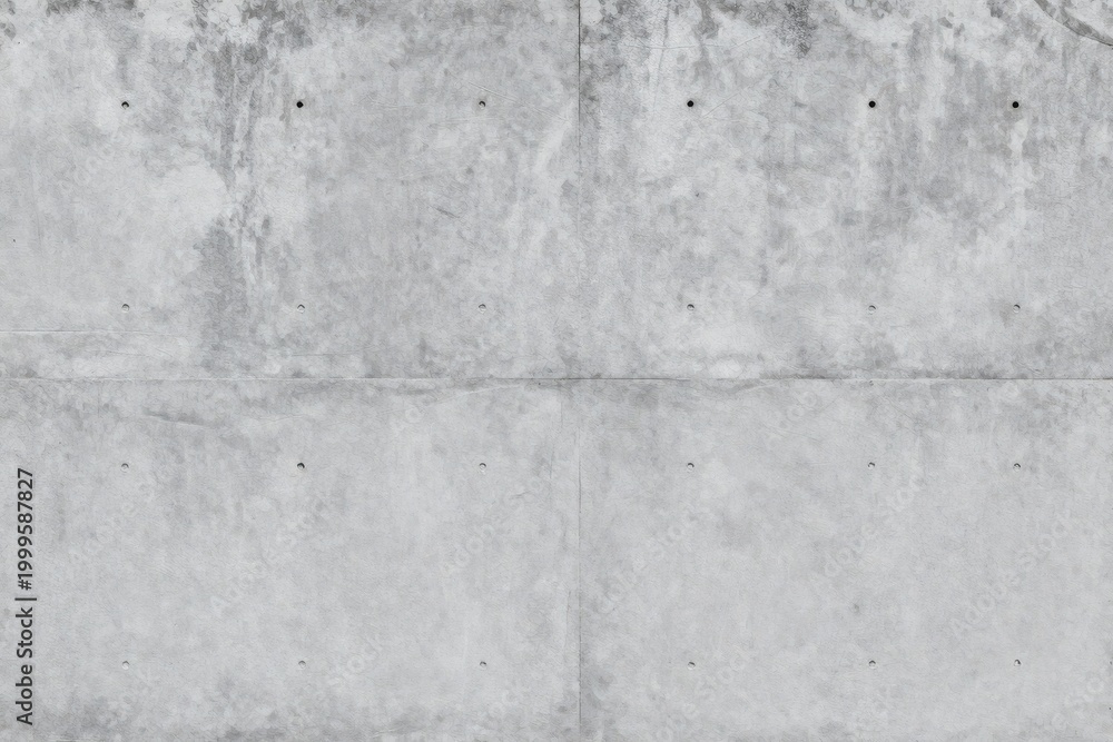 Fototapeta premium Texture of gray concrete wall with a few small holes creates a sense of history