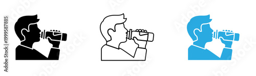 Whispering silhouette a minimalist illustration of communication and secrets