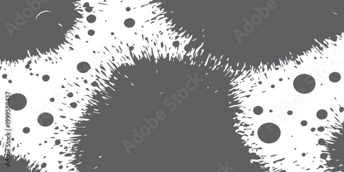 Konstfotografi A grunge black ink splat illustration featuring a vector paint splash and textur