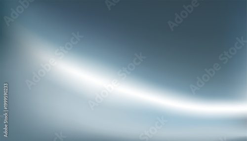 Soft white curved glow, abstract cyan gradient, futuristic wave background, smooth luminous design