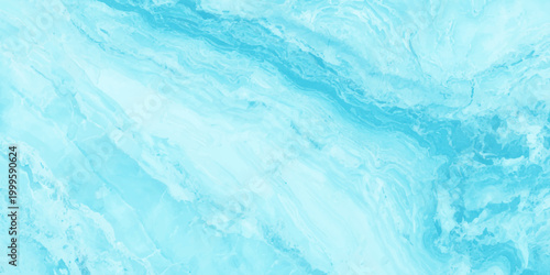 Light blue marble texture background, abstract fluid acrylic painting with wavy turquoise veins. soft turquoise and light blue marble pattern. fluid, swirling texture, natural stone or water ripples