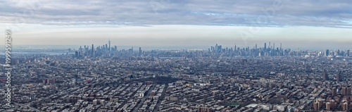 Aerial panorama over Brooklyn - New York, US