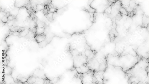 White Marble Texture Background with Natural Gray Veins – Elegant Stone Surface Pattern	