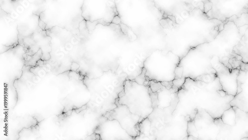 White Marble Texture Background with Natural Gray Veins – Elegant Stone Surface Pattern	