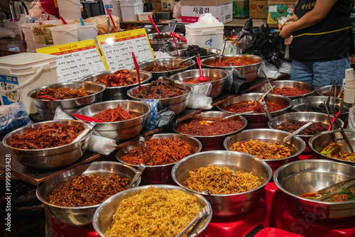 Marché, Jeju, Corée du Sud, Asie