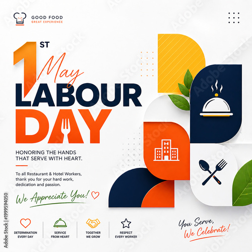 Happy Labour Day Social Media Post Design