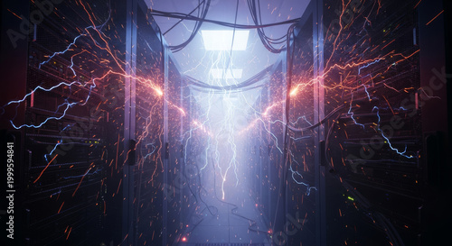 Dramatic electrical surge in a hightech data center