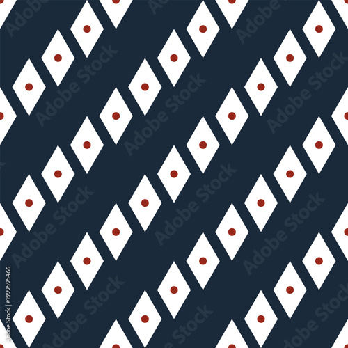 Seamless geometric abstract pattern. Rhombus. Vector