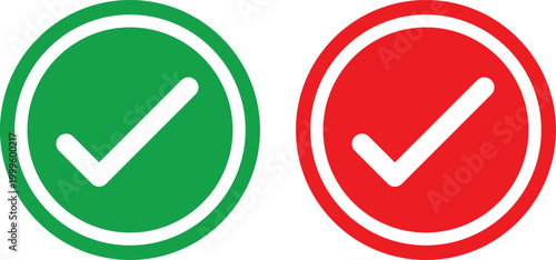 correct and incorrect choice flat design vector illustration