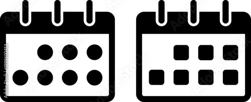 calendar days off approaching vector flat design illustration