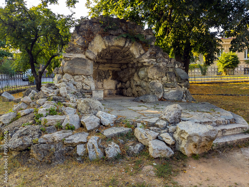 Grotto in Lermontov Square in Pyatigorsk