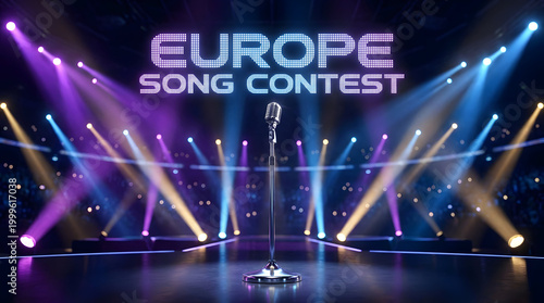 Eurovision Extravaganza Lights Music Flags Anthems and Global Unity