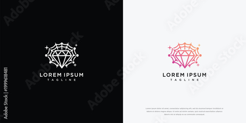 Diamond And Network Logo Design