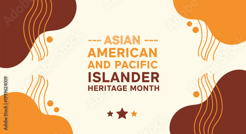 Asian american and pacific islander heritage month celebration graphic