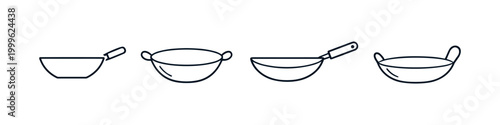 Wok Collection Icon Set