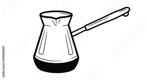 Turkish coffee pot silhouette high quality professional detailed