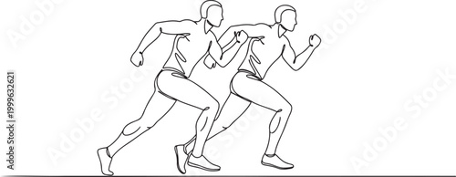 222_Two figures in a stylized_traced