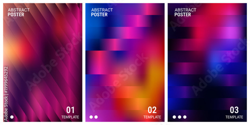 Abstract blurred background with digital glitch effect poster design abstract background gradient template creative artistic illustration