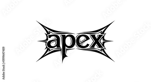 Apex wordmark with sharp edgy and aggressive design elements.