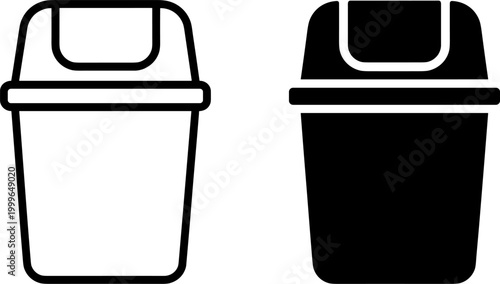 household cleaning water bucket pail container icon silhouette isolated on transparent background