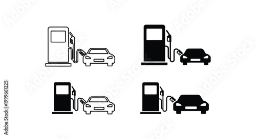 car refueling at gas station silhouette high quality professional detailed modern elegant stylish clean crisp vibrant colorful digital creative innovative contemporary