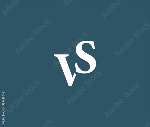 White versus sign on blue background for comparison concepts