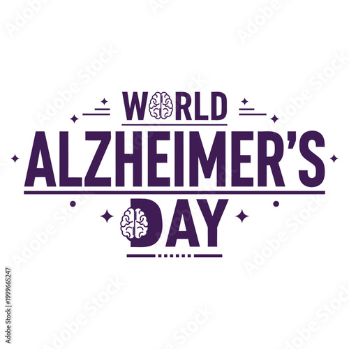 World Alzheimer's Day awareness campaign logo.
