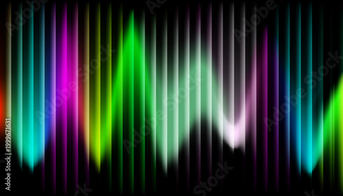 Vibrant aurora borealis display with flowing colors across a dark night sky