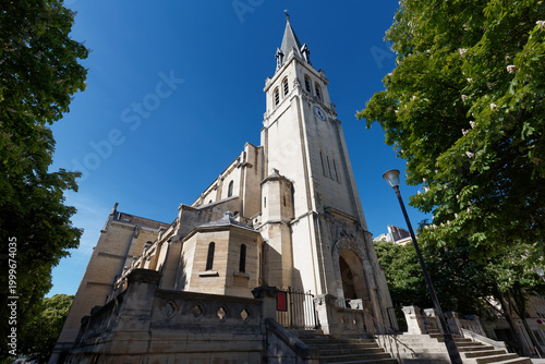 The Roman Catholic Saint Lambert de Vaugirard church located in 15th district of Paris. It built between 1848 in the neo-Romanesque style.
