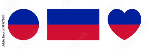 Obraz na płótnie Flag of Haiti