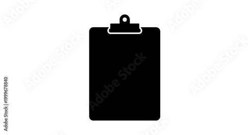 clipboard silhouette on white background high quality professional