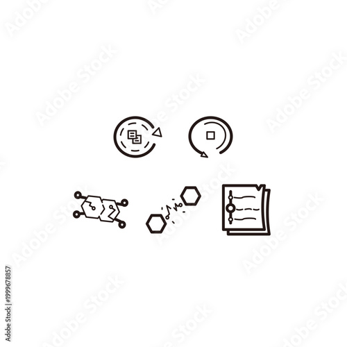 Professional System Status & Data Management UI Icon Set: Internal Database Tools, Syncing, and Network Connectivity Operations
