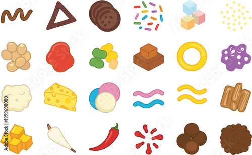 Assorted Food Ingredient Icons