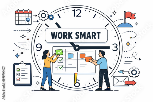 Teamwork and planning for efficient operations and productivity goals