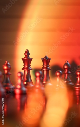 chess pieces on the chess board artistic background game playing competition art photo vertical orientation