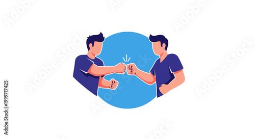 Two men arm wrestling in a circle.