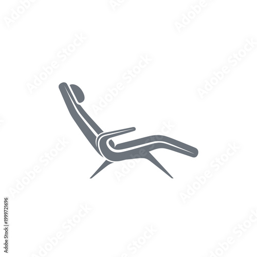 Modern lounge chair with ergonomic design for relaxation and comfort