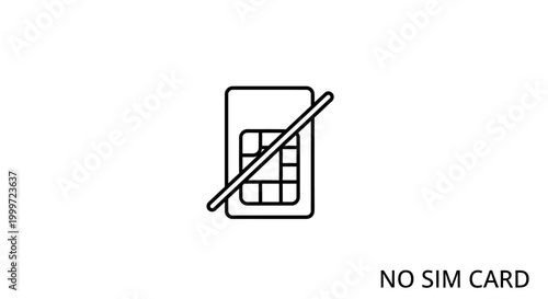 No SIM card mobile phone icon.