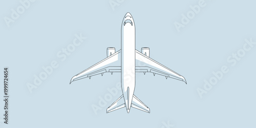 Airplane flying in the air.