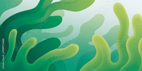 Green algae aquatic plant life forms.