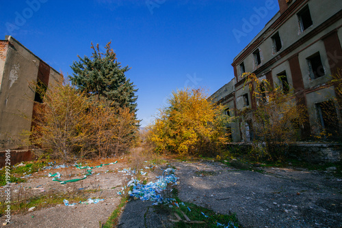 Fotografie A forsaken industrial wasteland on the brink of demolition