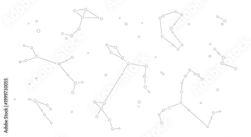 Celestial patterns of diverse animal-shaped and mythical figure constellations, illustrating the beauty of the night sky and ancient astronomical lore