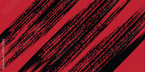 Experience the ultimate power of this elite vector background featuring aggressive red diagonal brush strokes on a deep black surface, delivering a high-impact, premium industrial grunge aesthetic.