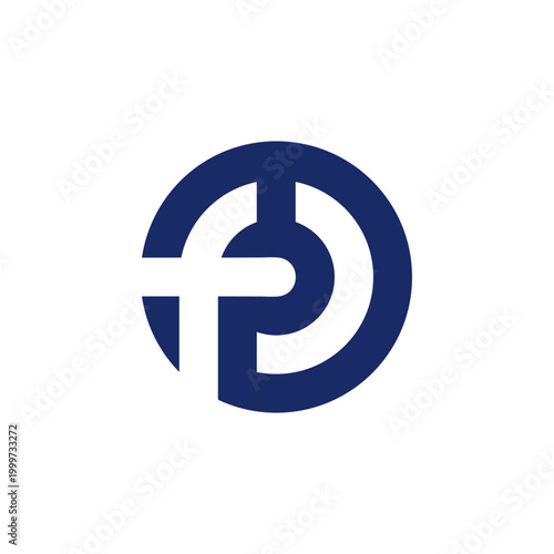 abstract initial FP logo