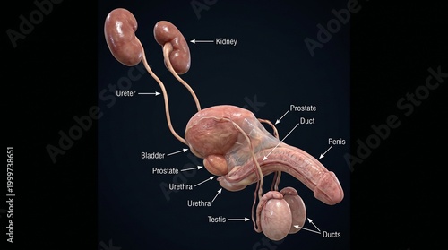 Male Urogenital System Pelvic Anatomy Model Urology