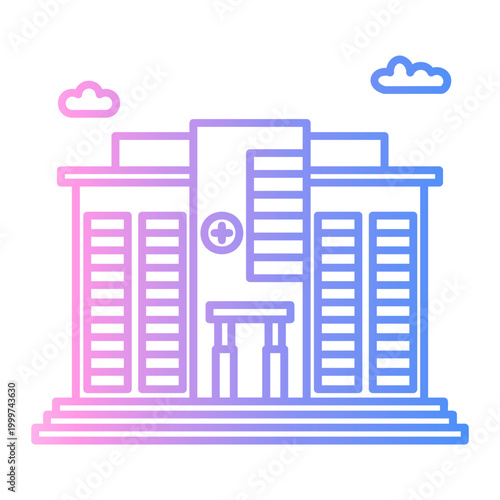 office Line Gradient Icon