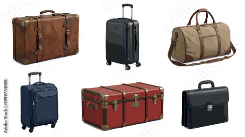 Travel essentials luggage collection display indoor showcase stylish storage solutions modern setting