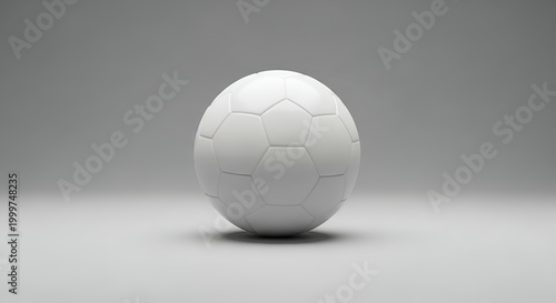 White sphere with subtle texture on a light gray background, minimalist and clean studio shot.