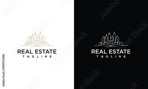 Modern Minimalist Real Estate Logo Design